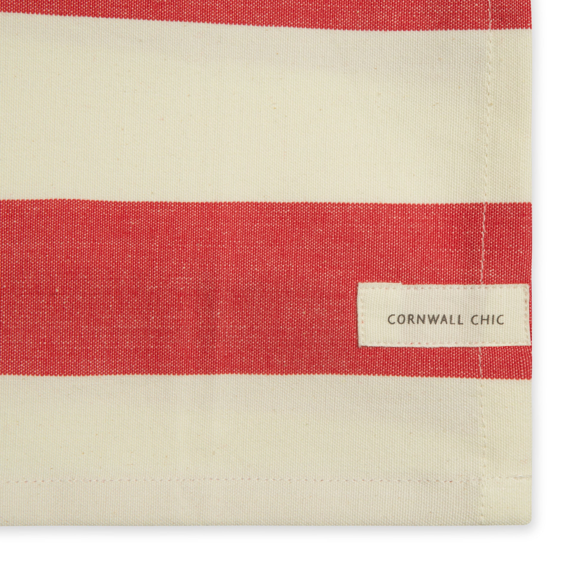 Set of 5 Woven Striped Cotton Tea Towels in Two Colours - Cornwall Chic - Sticky Toffee Store