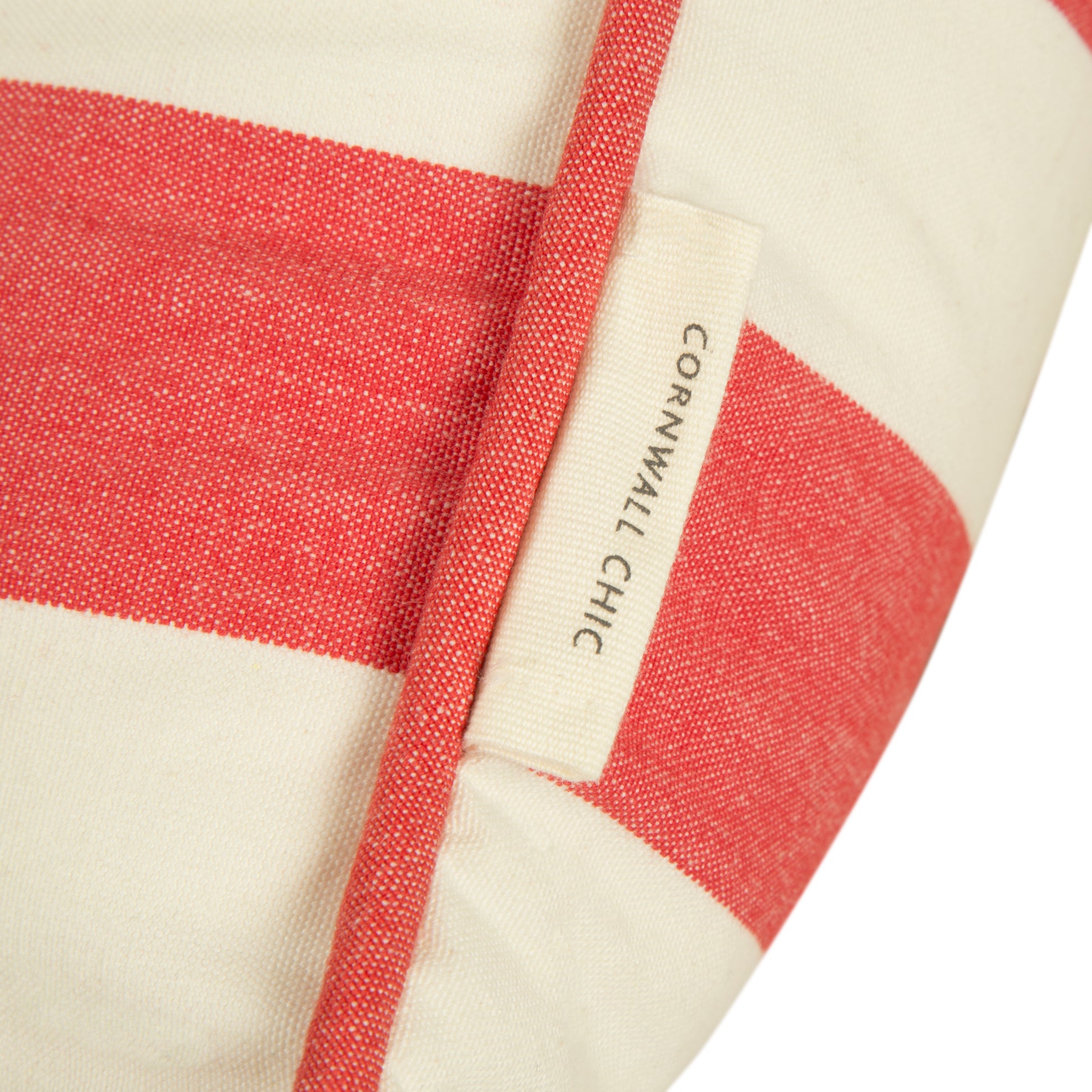 Set of 2 Woven Striped Cotton Cushion Covers in Three Colours - Cornwall Chic - Sticky Toffee Store