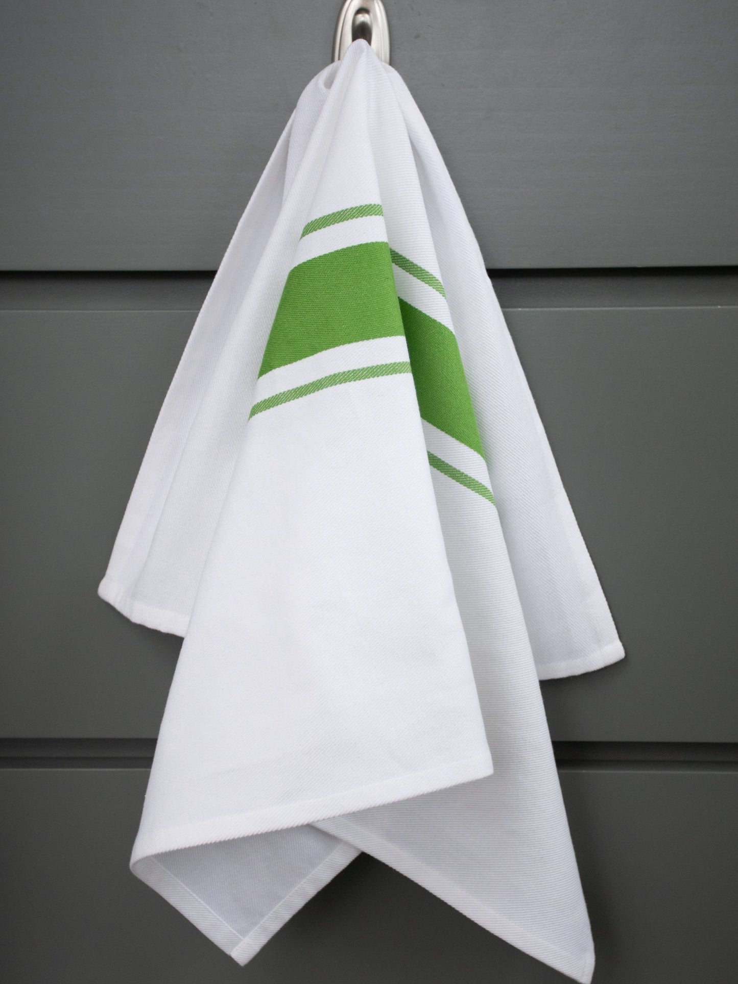 Set of 5 Striped Thick Cotton Drill Tea Towels in Nine Colours - Sticky Toffee Store
