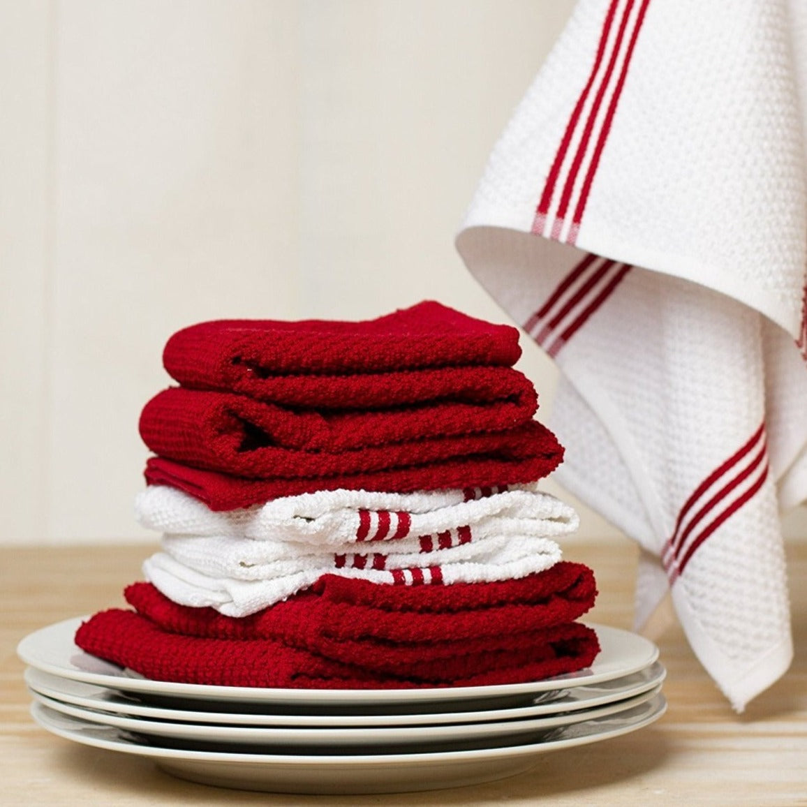 Set of 4 Cotton Terry Tea Towels available in Eight Colours - Sticky Toffee Store