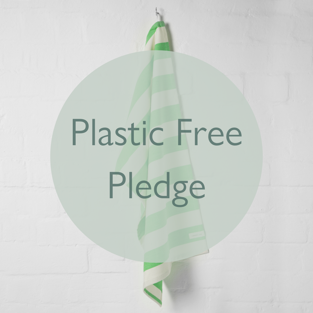 We’re working towards being plastic free!