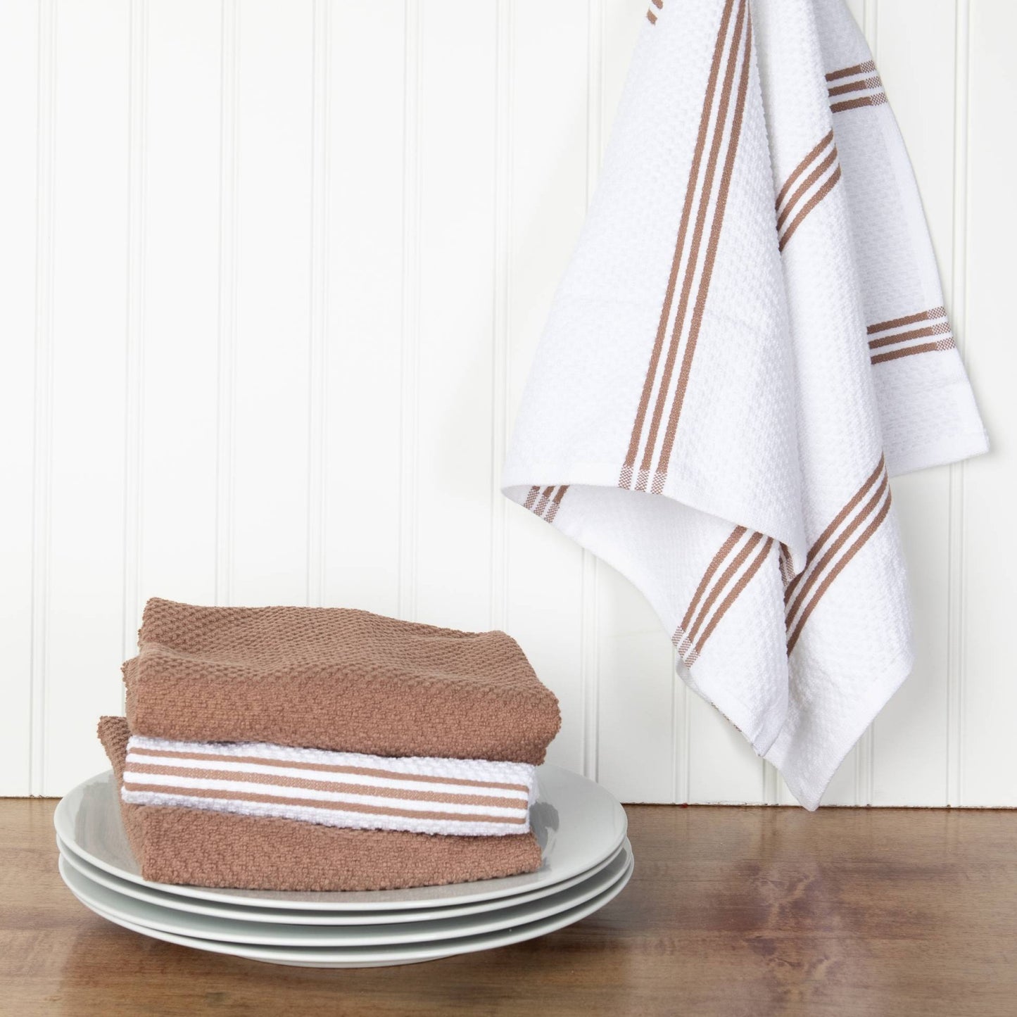 Set of 4 Cotton Terry Tea Towels available in Seven Colours