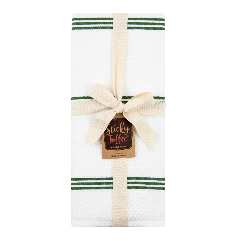 Set of 4 Cotton Terry Tea Towels available in Eight Colours - Sticky Toffee Store