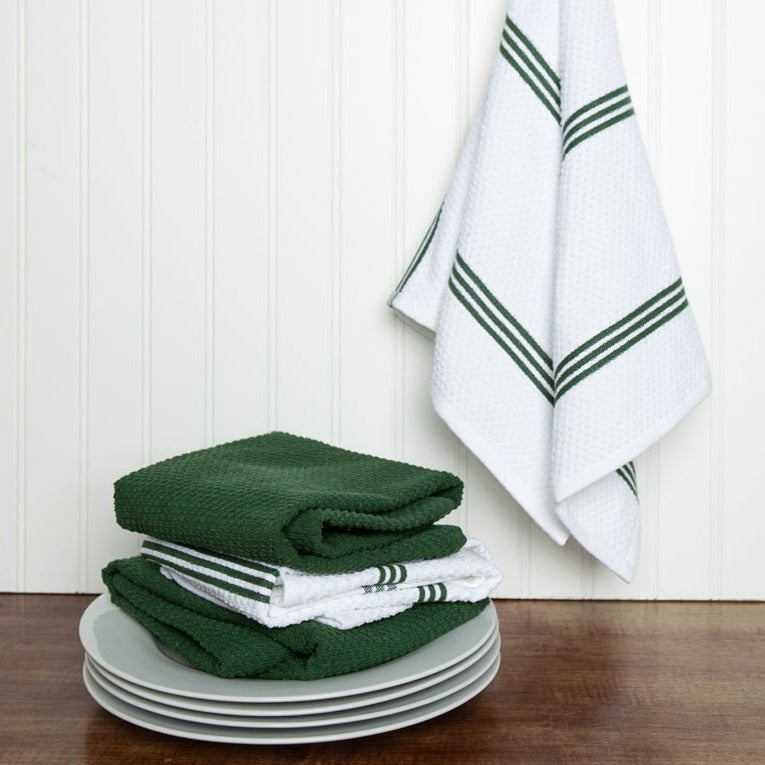 Set of 4 Cotton Terry Tea Towels available in Eight Colours - Sticky Toffee Store